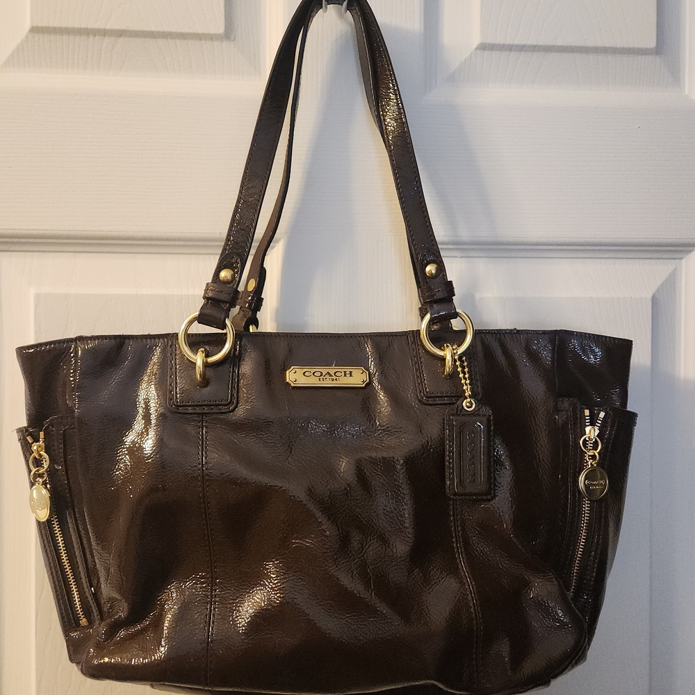 Coach Brown Leather Tote Bag